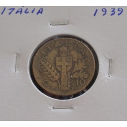 Itália - 10 Centesimi - 1939