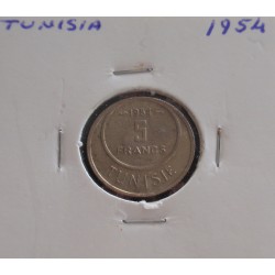 Tunísia - 5 Francs - 1954