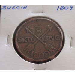 Suécia - 1/2 Skilling - 1809