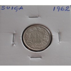 Suiça - 1/2 Franc - 1962 -...