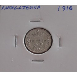 Inglaterra - 3 Pence - 1916...