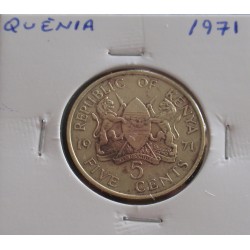 Quénia - 5 Cents - 1971