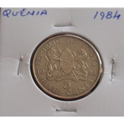 Quénia - 5 Cents - 1984