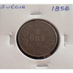 Suécia - 2 Ore - 1858