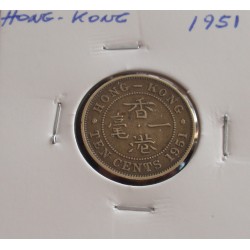 Hong - Kong - 10 Cents - 1951
