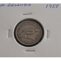 N. Zelândia - 6 Pence - 1955